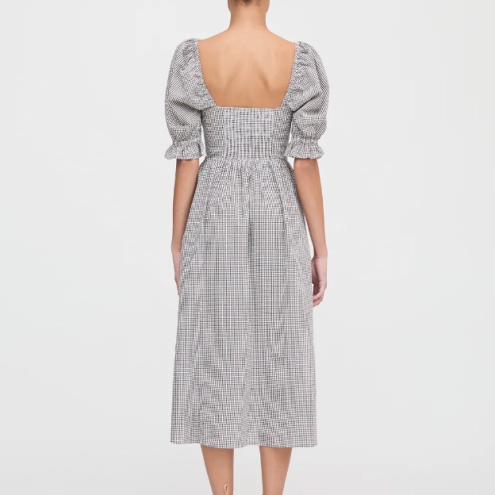 Hill House Gold Embellished Flutter Sleeve Sundress - Picture 3 of 3